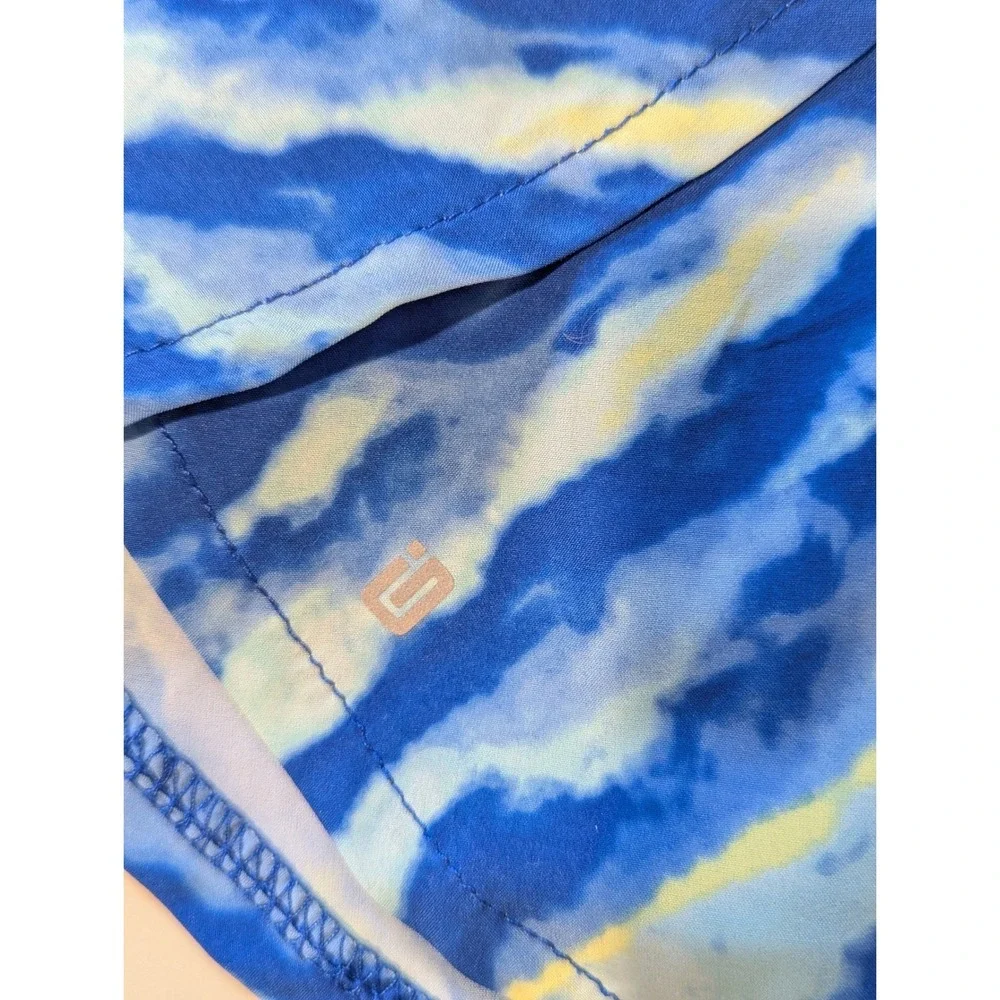 Ideology Girls Blue Tie Dye Active Skort Athletic Skirt with Shorts Size Medium
